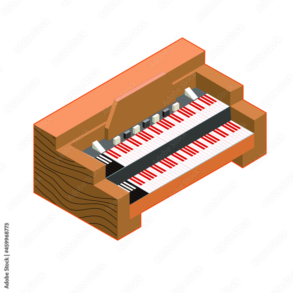 órgano musical antiguo piano retro 