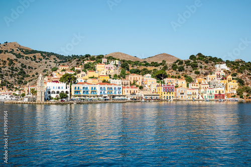 The picturesque island of Simi near Rhodes, part of the Dodecanese island chain, Greece © perekotypole