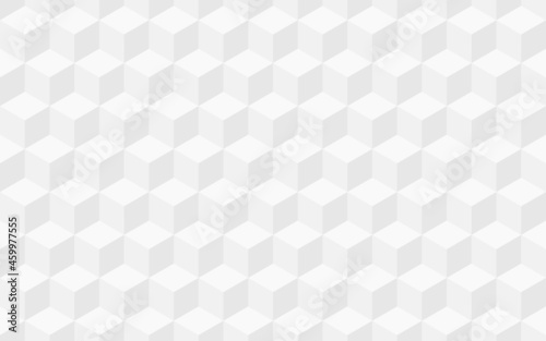 Fototapeta Naklejka Na Ścianę i Meble -  Abstract isometric background. White cubes illusion. Vector illustration