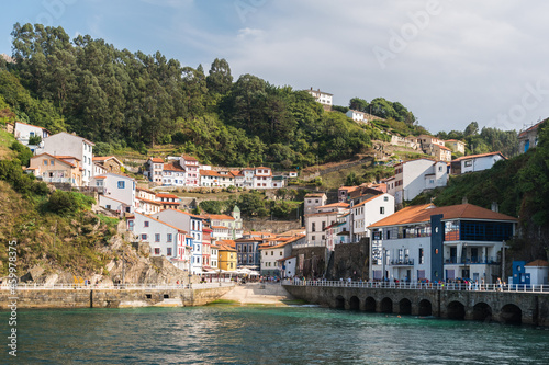 Fototapeta Naklejka Na Ścianę i Meble -  View of the small sea town of Cudillero, in Asturias (northern Spain)