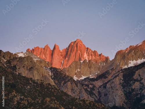 First light on Mount Whitney