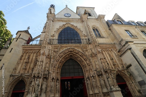 L'église Saint Merry, de style gothique flamboyant, construite au 17eme siecle, ville de Paris, Ile de France, France