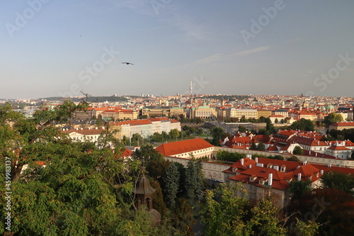 view to Prague from above