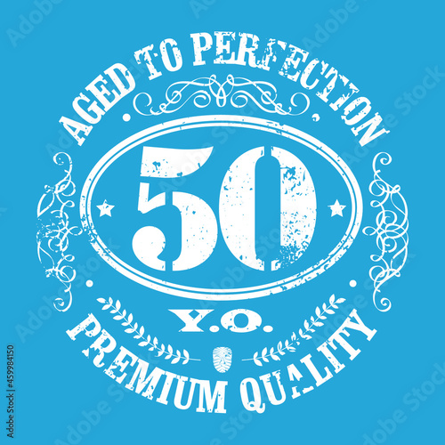 50 years jubilee t-shirt design