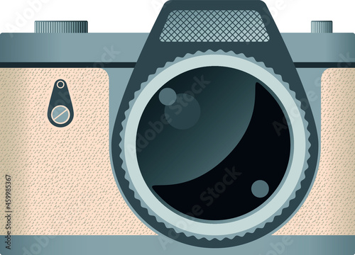 Retro lens photo camera