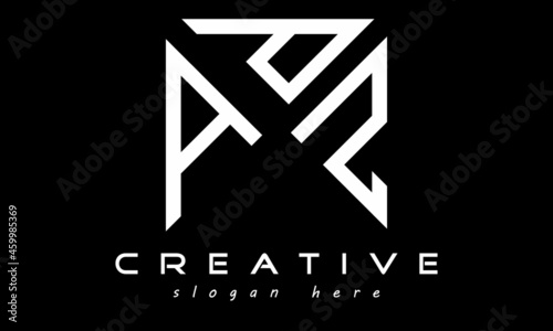 geometric monogram letters APS logo design vector, business logo, icon shape logo, rectangle squire polygon letters modern unique minimalist creative logo design, vector template