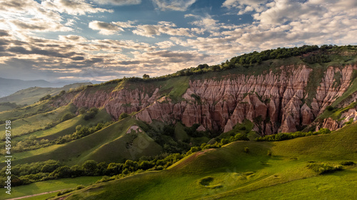Tablou pe pânză Geological natural monument Rapa Rosie in Romania