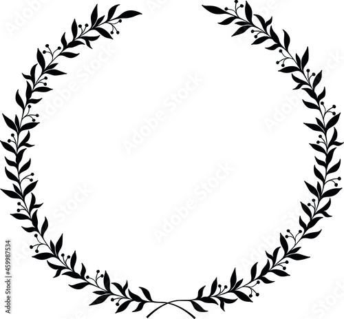 Round floral wreath