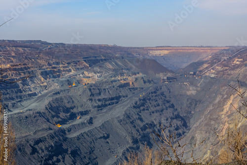 View on the iron ore quarry in Ukraine © ihorbondarenko