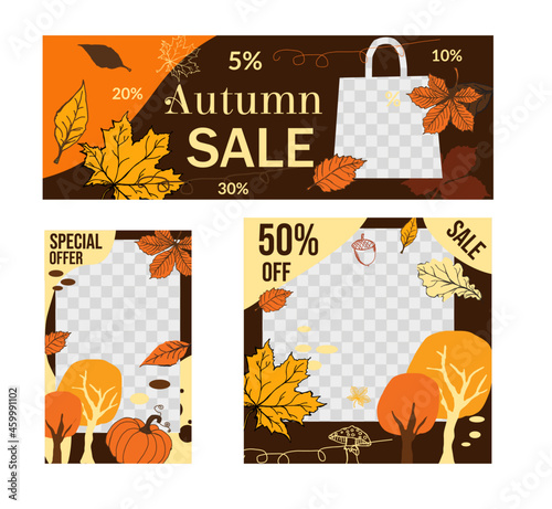 Obraz na płótnie SALE, liście, jesień, ilustracja, projekt, tapeta, sztuka, jesienią, element, dekoracja, losowanie, drzew, set, tekstura, pora roku, plik wektorowy, papier, bazgrać, szkolne, szkic,autumn sale w salonie
