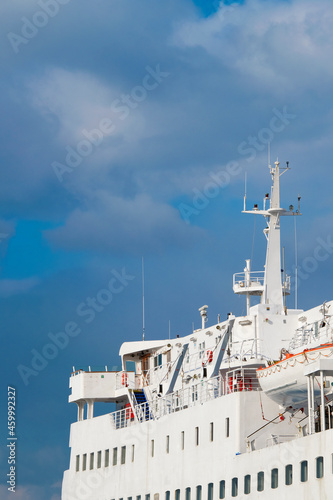 White Cruise Ship, Piraeus Port, Greece © danflcreativo
