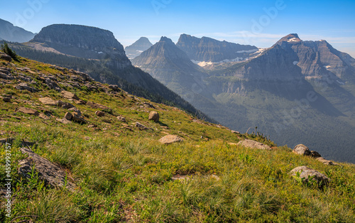 Highline Trail Scenic Views from Haystack Butte, Glacier National Park, Montana