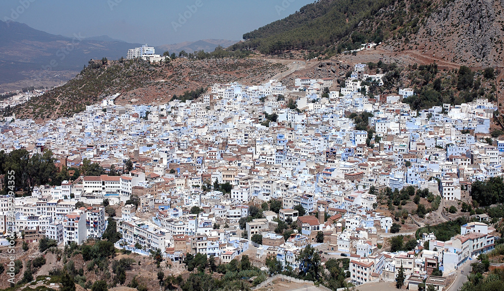 Chefchaouen Blue City in northern Morocco north west Africa