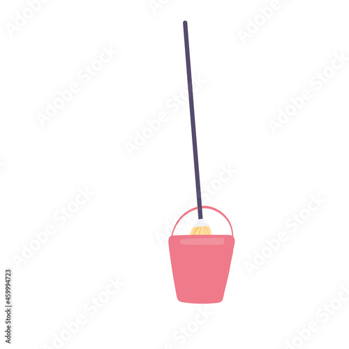mop on bucket