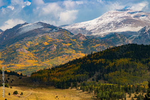 Snow and Fall Colors on Pikes Peak photo