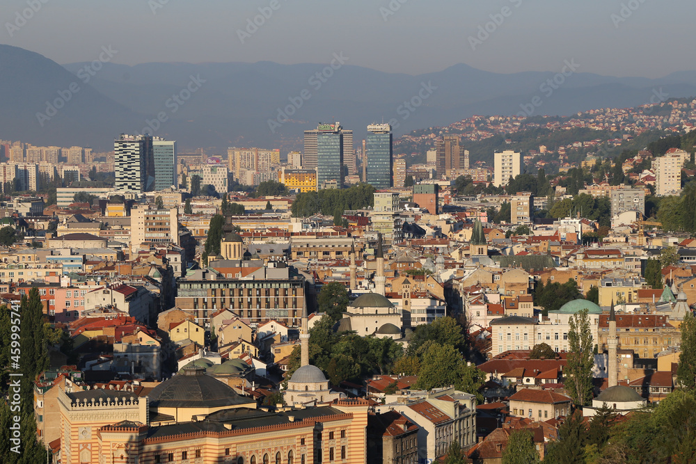 view of the city Sarajevo, Bosnia and Herzegovina