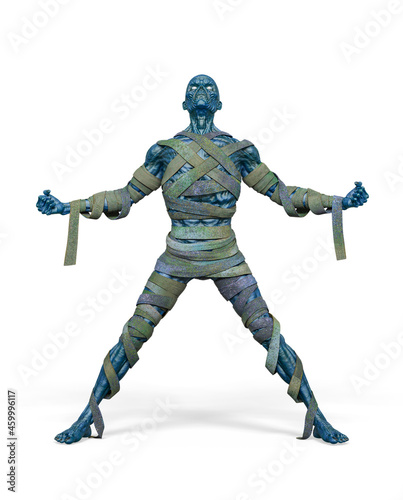mummy got the power on white background