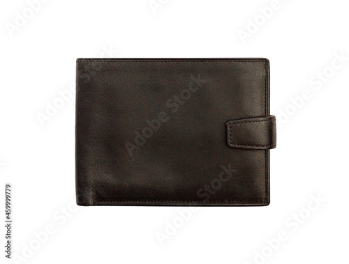 Isolated black wallet on white background