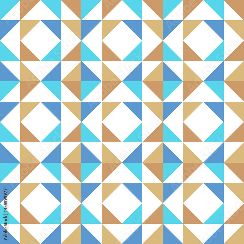Geometric pattern. Multicolored abstract scandinavian pattern. Vector minimalistic flat design. Triangle bacground