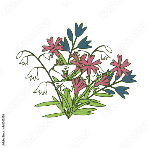 Isolated floral bunch