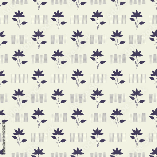 Seamless flower pattern © elyomys