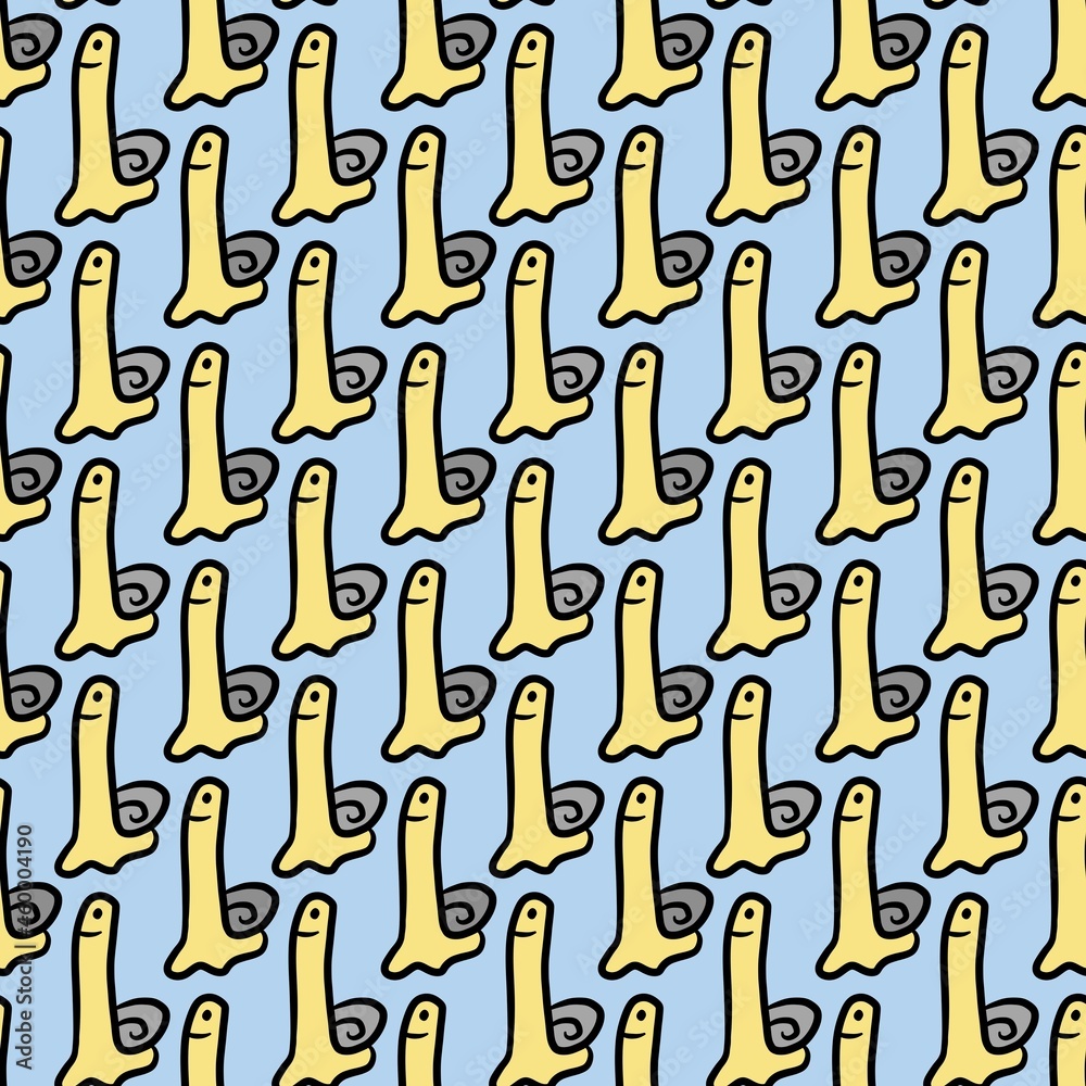 seamless pattern of cute monster cartoon seamless pattern of cute monster cartoon