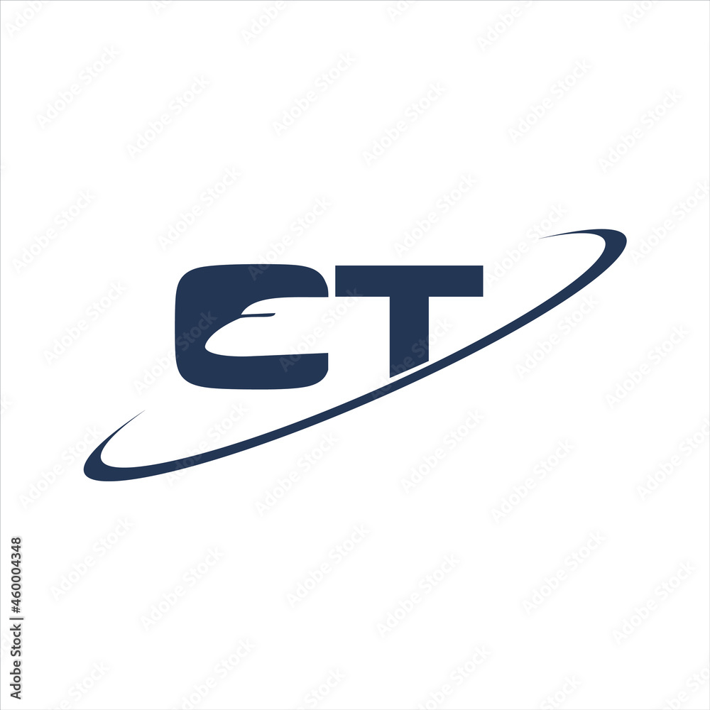 creative simple logo design letter CT creative simple logo design letter CT