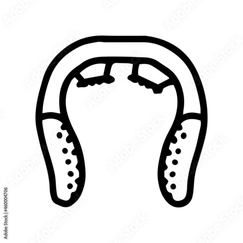 massager for head line vector doodle simple icon