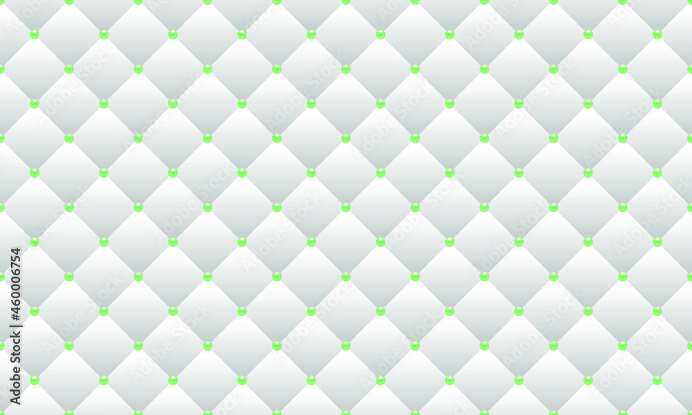Fototapeta premium White luxury background with beads and rhombuses. Vector illustration. 