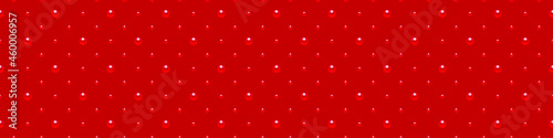 Red luxury background with beads. Vector illustration. 