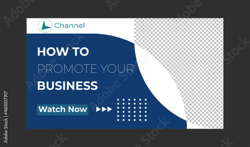 youtube thumbnails template vector design Editable