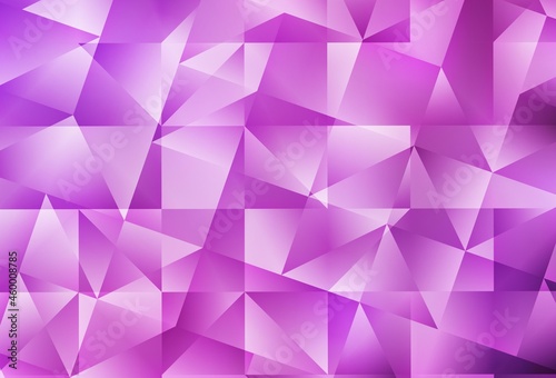 Light Pink vector shining triangular layout.