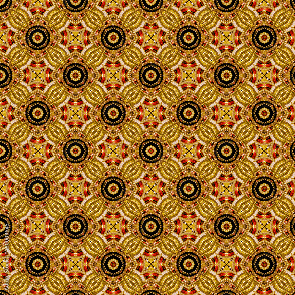 Luxury gold Patterns background. Geometric shapes that overlap each other to form a beautiful shape.
