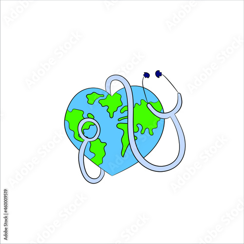 Reforestation, World Environment Day, World Heart Day, Garden, Trees, Save World, Earth Day, Nature and Ecology Concept. Cartoon People Vector Illustration