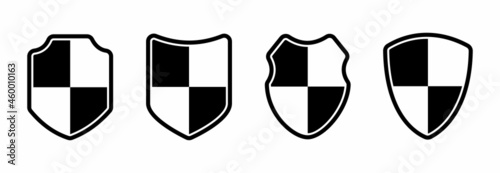 shield icon set, shield vector set symbol