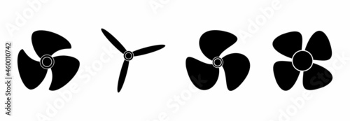 propeller icon set, propeller vector set symbol photo