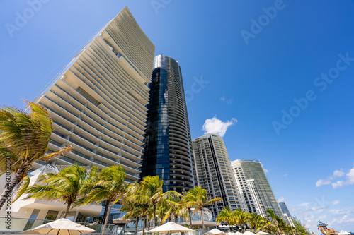 Highrise condos on Sunny Isles Beach FL © Felix Mizioznikov