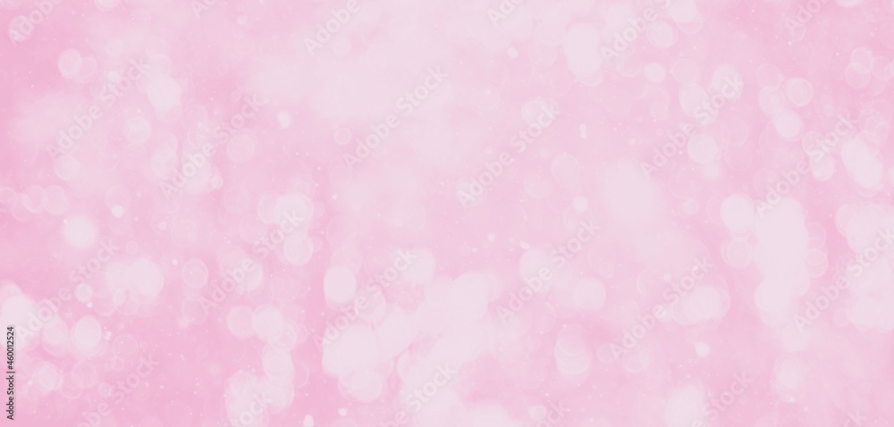 Pink bokeh background with motion blur effects. Wallpaper for artworks.