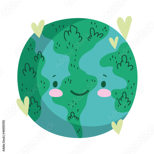 cute cartoon planet