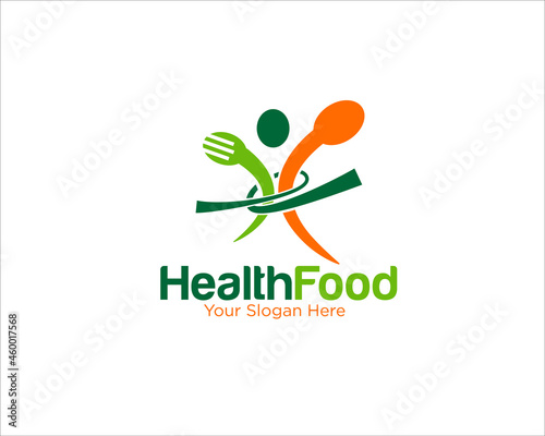 health food for weight loss logo designs for health body and clinic or shop