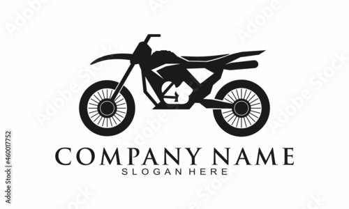 Off road motorcycle vector logo