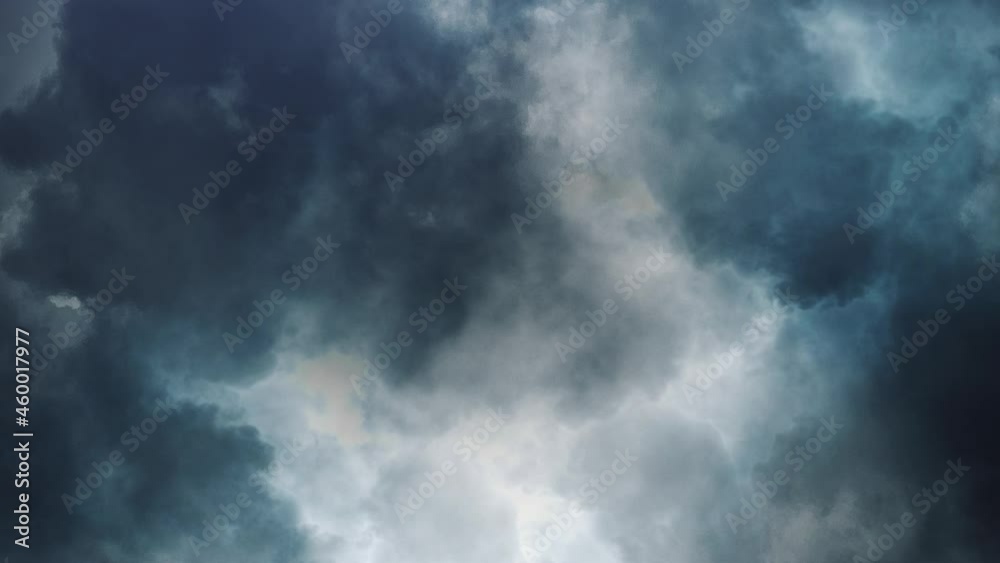4k thunderstorm, thick gray clouds moving in the sky with lightning flashes. 4k thunderstorm, thick gray clouds moving in the sky with lightning flashes.