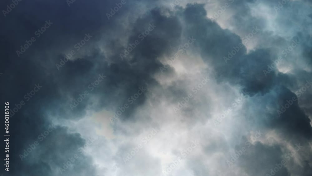 4k lightning flash over dark sky and clouds, thunderstorm 4k lightning flash over dark sky and clouds, thunderstorm