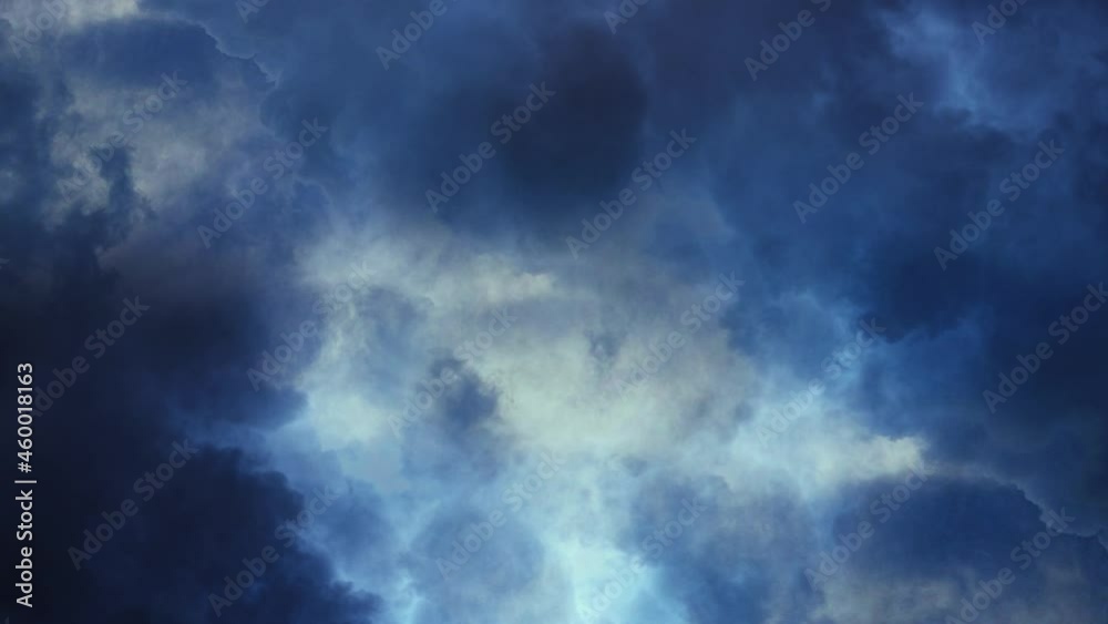 thunderstorm, dark clouds moving in the dark sky thunderstorm, dark clouds moving in the dark sky