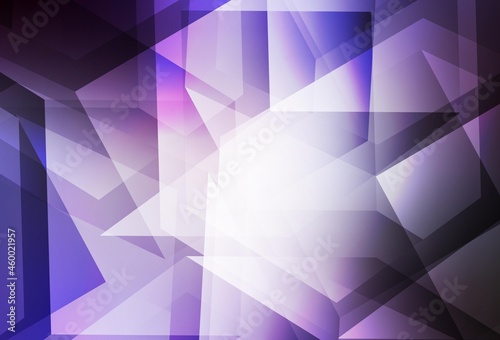 Light Purple vector triangle mosaic background.