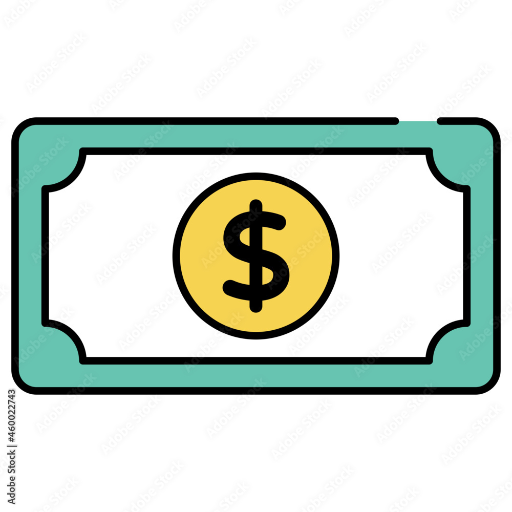 A perfect design icon of banknote A perfect design icon of banknote