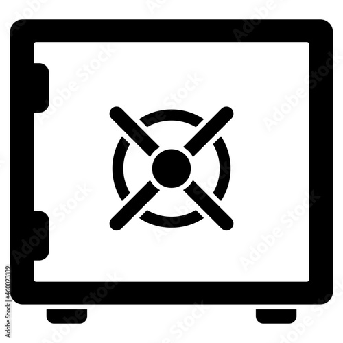 An editable design icon of bank locker