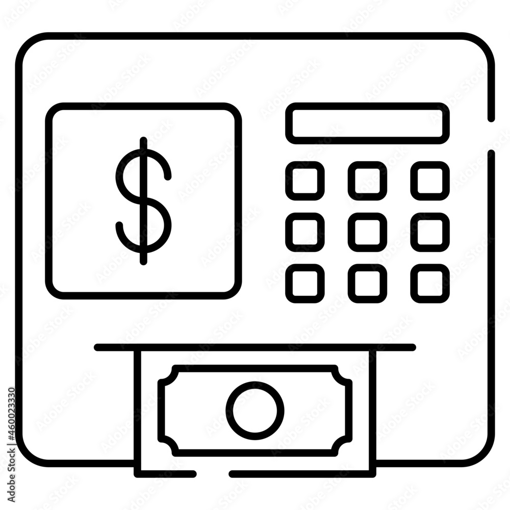 A premium download icon of cash register A premium download icon of cash register