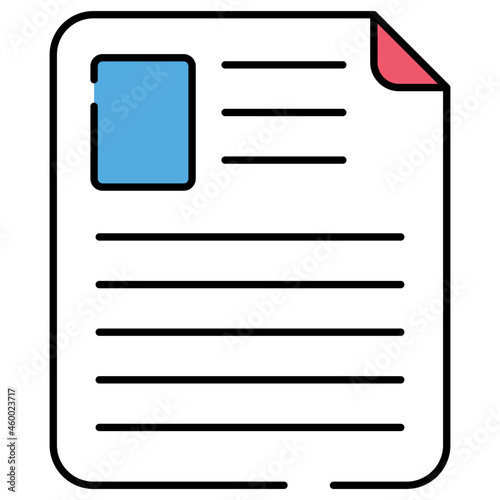 Trendy vector design of curriculum vitae