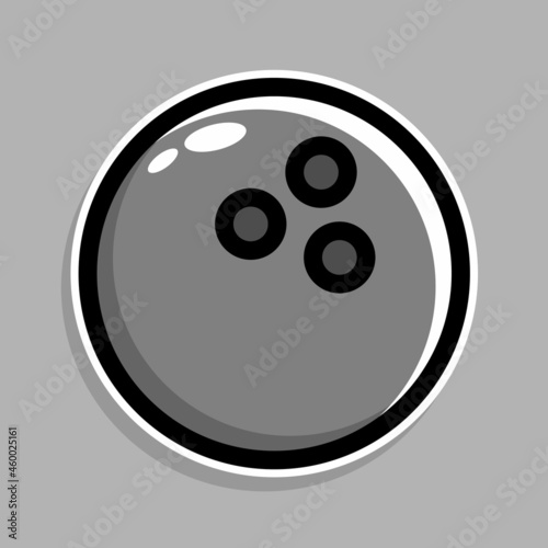 bowling ball cartoon design